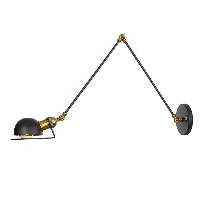 Wandleuchte Vintage Schwarz im Retro-Stil - Clowas.de