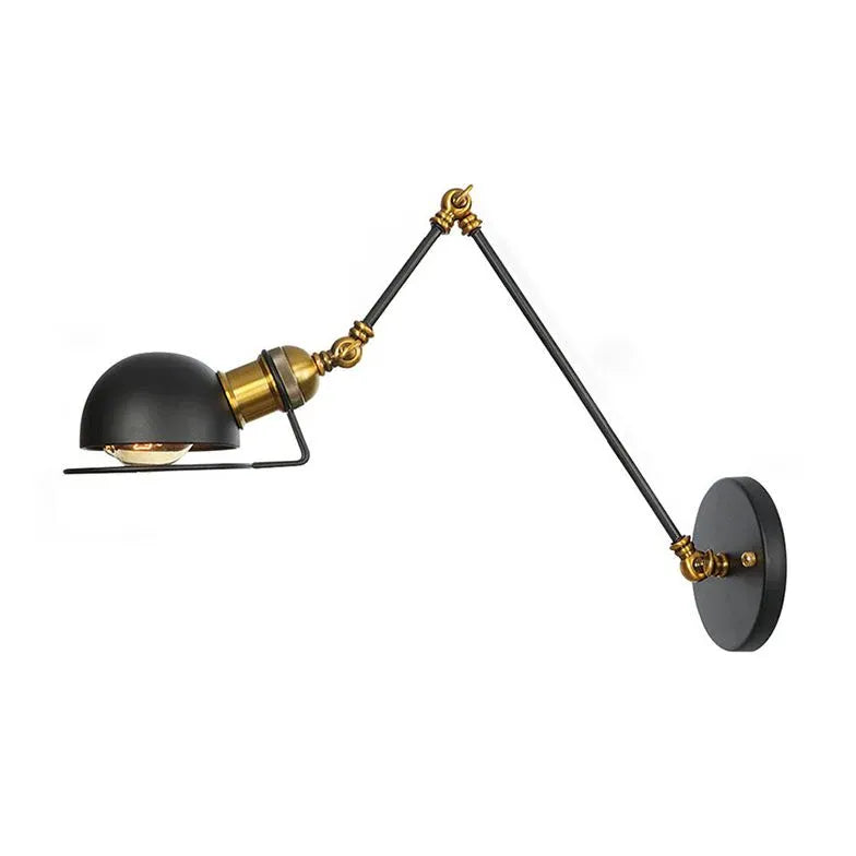 Wandleuchte Vintage Schwarz im Retro-Stil - Clowas.de