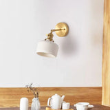 Wandleuchte vintage weiß nordisch schlicht elegant Design - Clowas.de