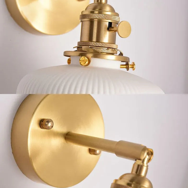 Wandleuchte vintage weiß nordisch schlicht elegant Design - Clowas.de