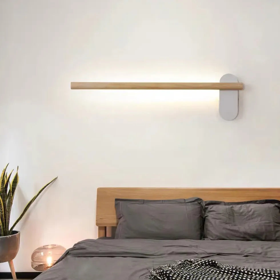 Wandleuchte weiss modern nordisch Holz Design - Clowas.de