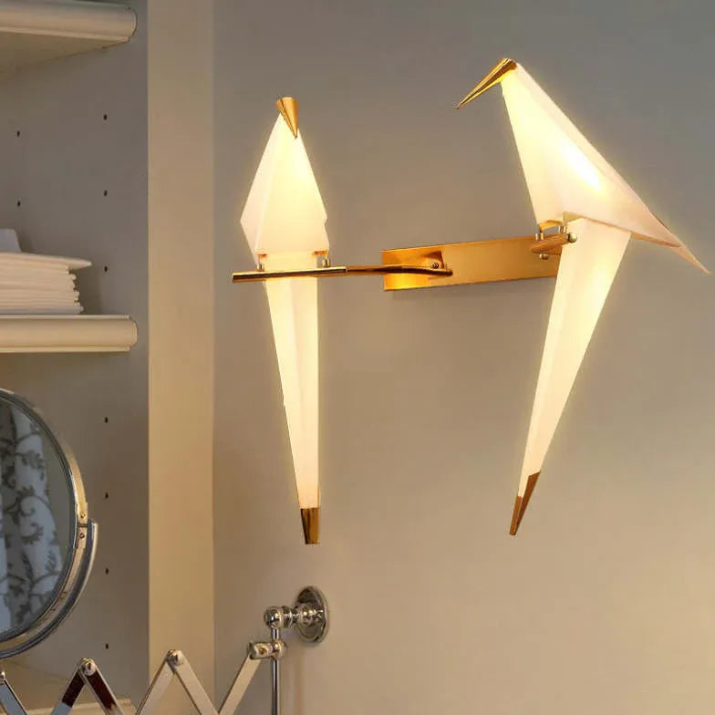 Wandleuchte Wohnzimmer Landhausstil moderne elegante Vogelgestaltung - Clowas.de