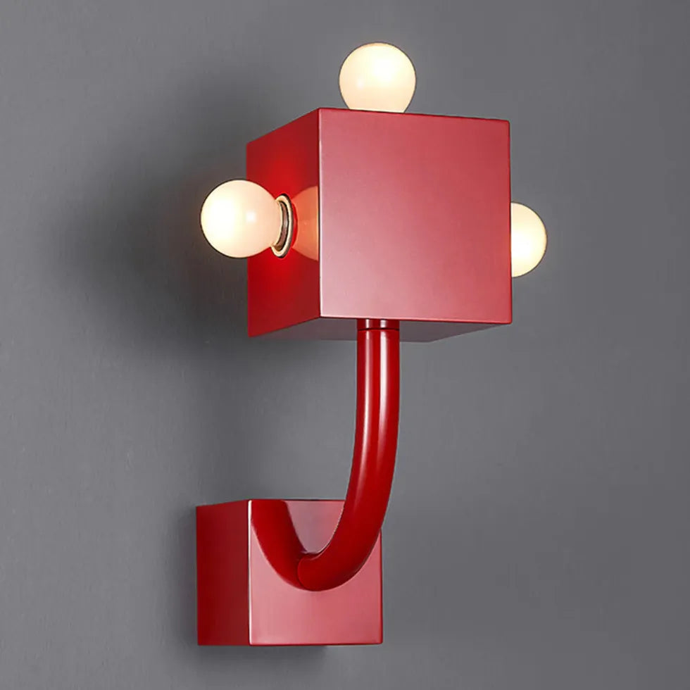 Wandleuchte Wohnzimmer modern elegante rote Einzelarmleuchte - Clowas.de