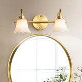 Wandleuchten fürs Badezimmer im goldenen Vintage Stil - Clowas.de