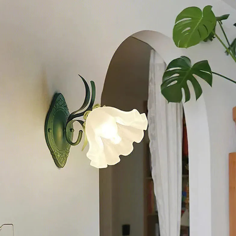 Wandleuchten innen design weiße moderne Blume - Clowas.de