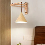 wandleuchten mit arm aus holz faltbar minimalistisch - Clowas.de