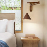 wandleuchten mit arm aus holz faltbar minimalistisch - Clowas.de
