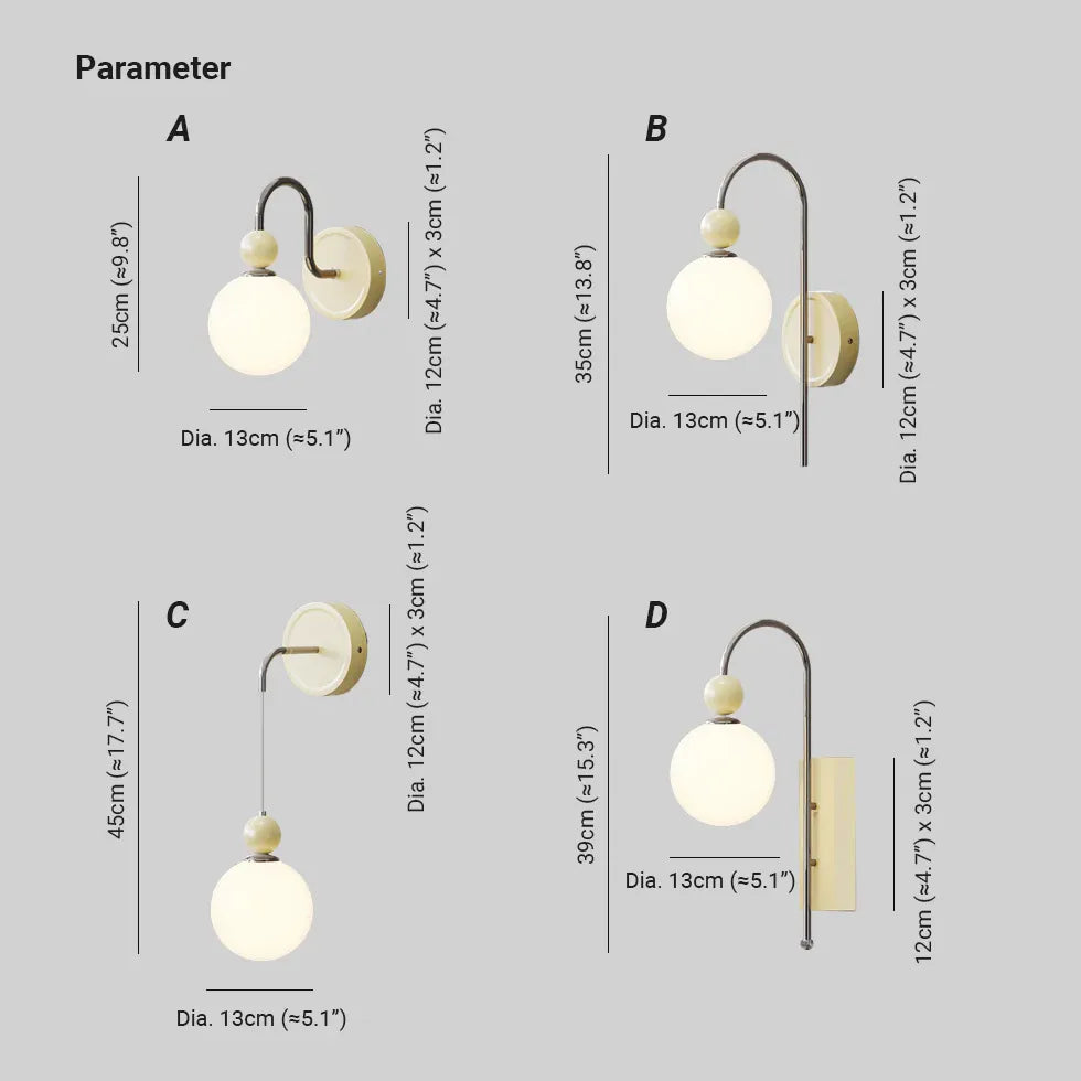 Wandleuchte LED weiß stilvolle Wandlampe mit Schalter - Clowas.de