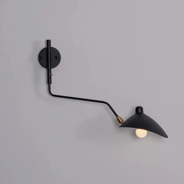 Wandleuchten schwarz metall langarm modern minimalistisch - Clowas.de