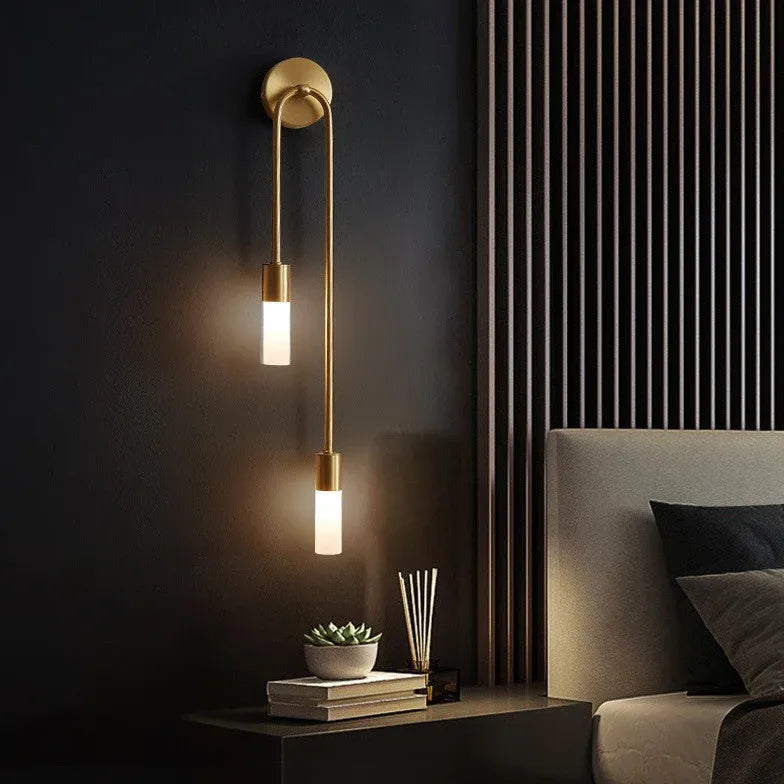 wandleuchter gold moderne minimalistische zwei Lampen - Clowas.de