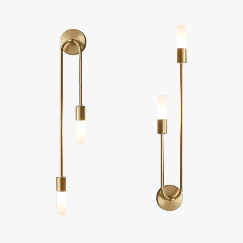 wandleuchter gold moderne minimalistische zwei Lampen - Clowas.de
