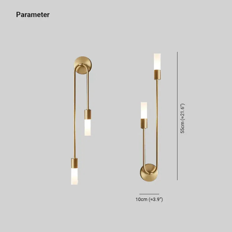 wandleuchter gold moderne minimalistische zwei Lampen - Clowas.de