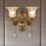 wandleuchter vintage nordisch Blumen Einzelarm Design - Clowas.de