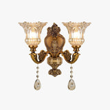 wandleuchter vintage nordisch Blumen Einzelarm Design - Clowas.de
