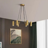 Metallic Shine Multi-head Gold Modern Chandelier