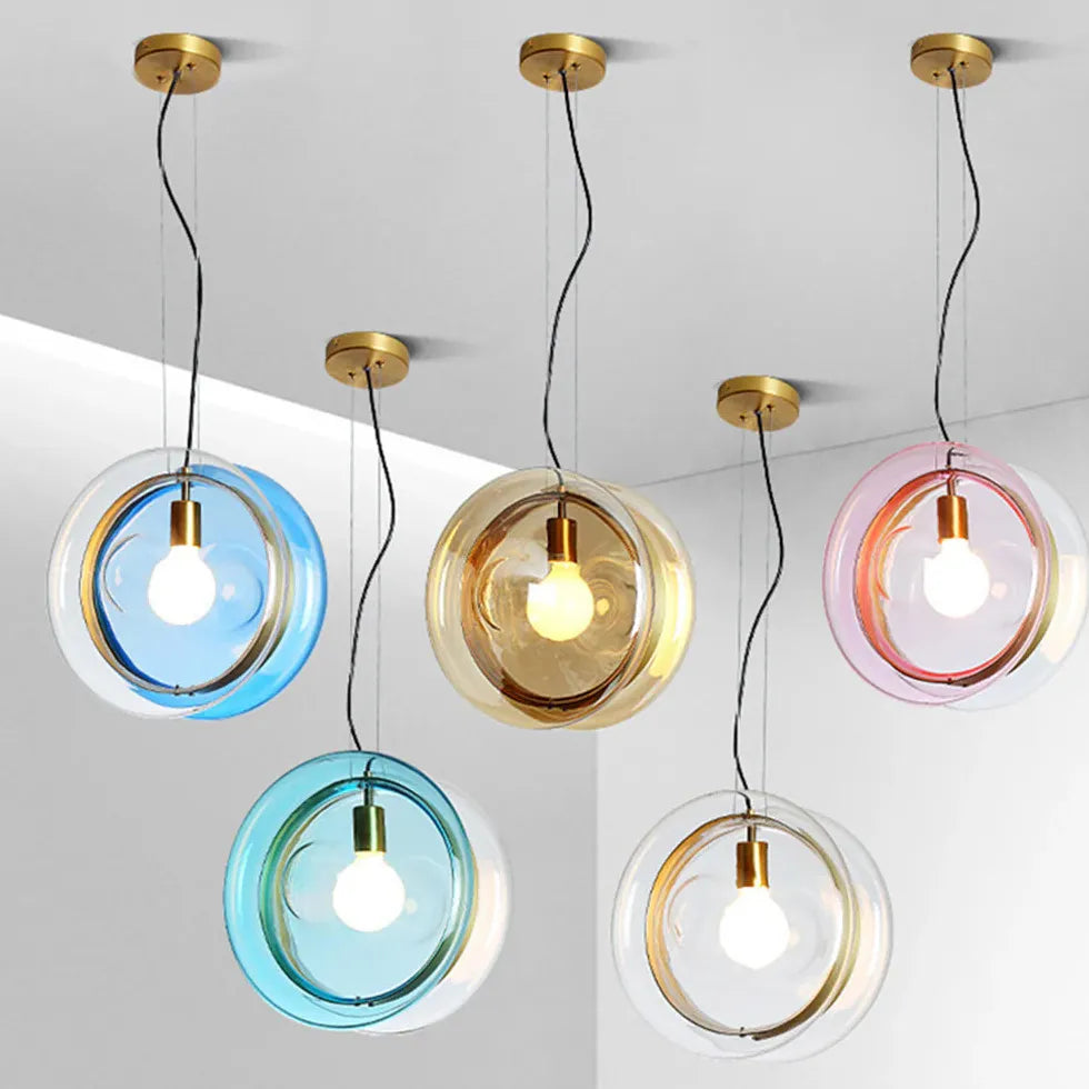 Wohnzimmer Hängelampe modern Nordisch schlicht Glas - Clowas.de