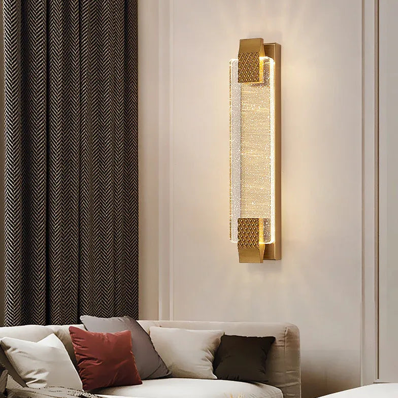 wohnzimmer wandleuchte dimmbar modernes rechteckiges Glasdesign - Clowas.de