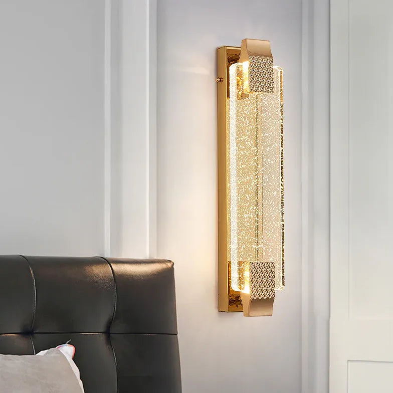 wohnzimmer wandleuchte dimmbar modernes rechteckiges Glasdesign - Clowas.de