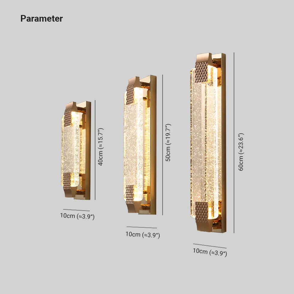 wohnzimmer wandleuchte dimmbar modernes rechteckiges Glasdesign - Clowas.de