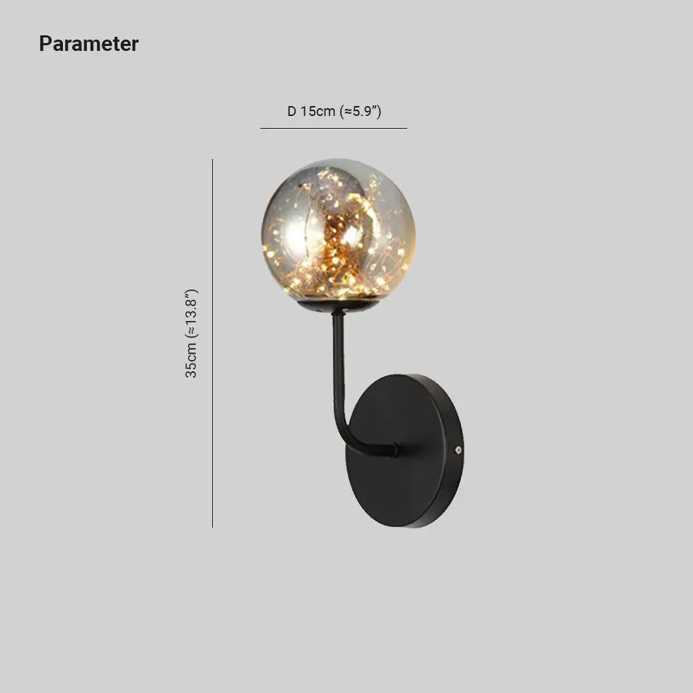 Wohnzimmer Wandleuchten Moderne Glas Kugel Design - Clowas.de