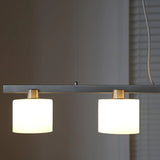 White Three-Head Linear Pendant Light